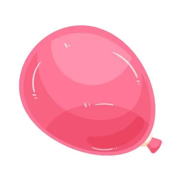 Illustration of pink balloon Stock Illustration