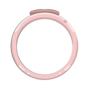 Illustration of pink circle Stock Illustration