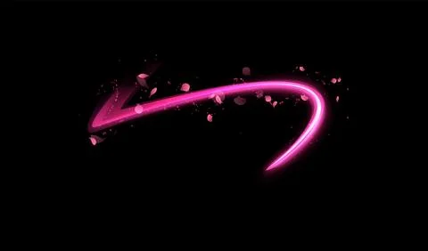 An illustration of a pink glowing wind spell, perfect for magical themes. Ilustração Stock