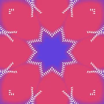 Illustration of a pink-purple pattern in the shape of a flower. Illustrazione stock