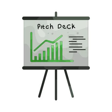 Illustration of pitch deck Stock Illustration