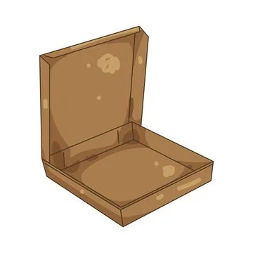 Illustration of pizza box Stock Illustration