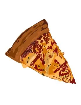 Illustration of pizza Illustrazione stock