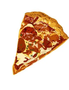 Illustration of pizza Stock Illustration