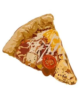 Illustration of pizza Stock Illustration