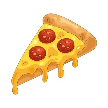 Illustration of pizza 스톡 일러스트
