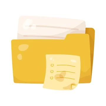 Illustration of plan folder Illustrazione stock