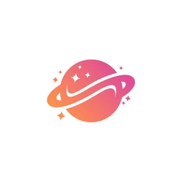 Illustration of a planet on a white background Stock Illustration