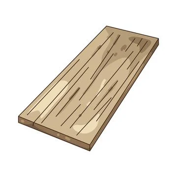Illustration of Plank Stock Illustration