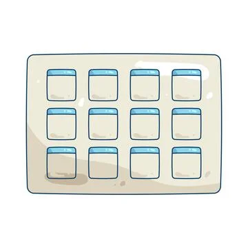 Illustration of planner Illustrazione stock