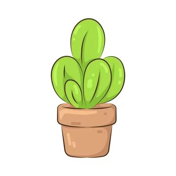 Illustration of plant pot Stock Illustration