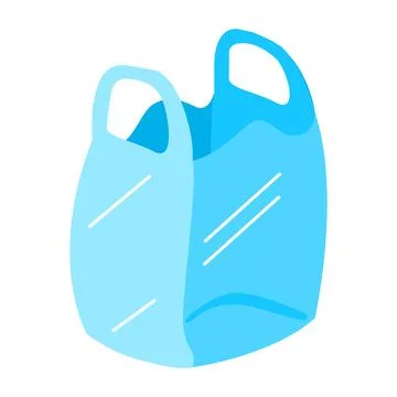 Illustration of plastic bags representing plastic waste. ideal for environm.. Stock Illustration