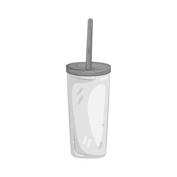Illustration of plastic cup Illustrazione stock