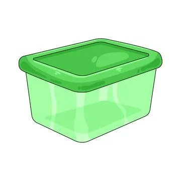 Illustration of plastic food container Stock-Illustration