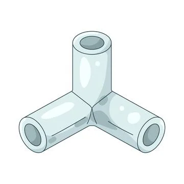 Illustration of plastic joint Illustrazione stock