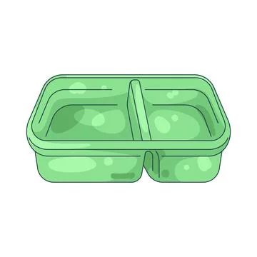 Illustration of plastic lunch box イラスト素材