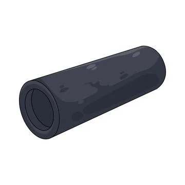 Illustration of plastic pipe Illustrazione stock
