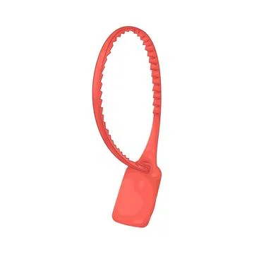 Illustration of plastic security seal Stock Illustration