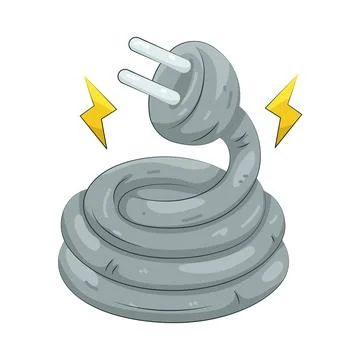 Illustration of plug Ilustración de archivo