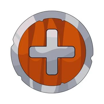 Illustration of plus button Illustrazione stock