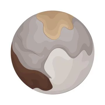Illustration of Pluto Stock Illustration