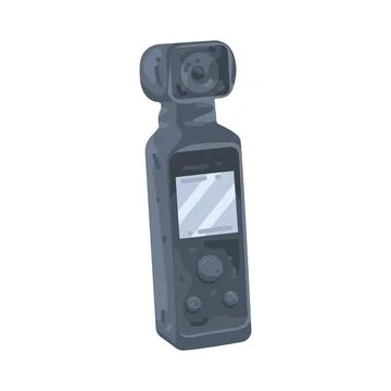 Illustration of pocket camera Illustrazione stock