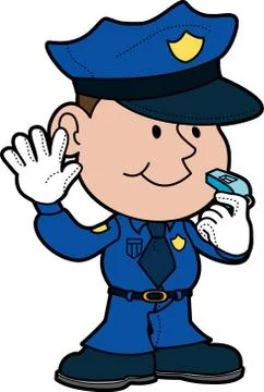 Illustration of policeman Stock Illustration