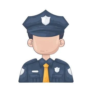 Illustration of policeman Illustrazione stock