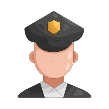 Illustration of policeman Stock Illustration
