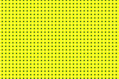 Illustration of the polka dot pattern on the yellow background Stock Illustration