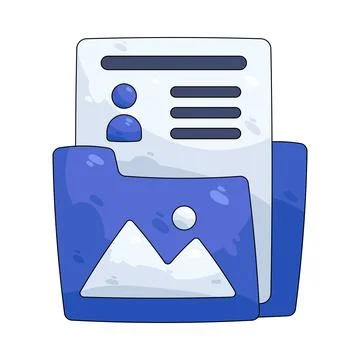 Illustration of portfolio Stock-Illustration