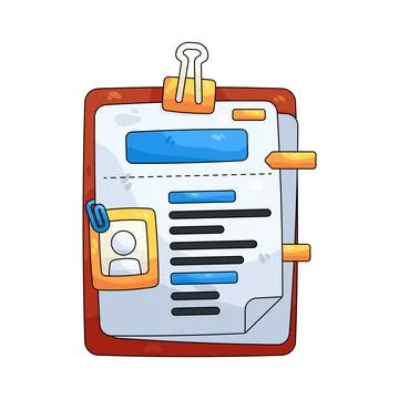 Illustration of portfolio Stock-Illustration