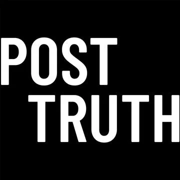 Illustration for Post Truth Concept. Fact and Fake. Stock Illustration