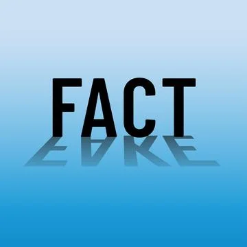 Illustration for Post Truth Concept. Fact and Fake. Stock Illustration