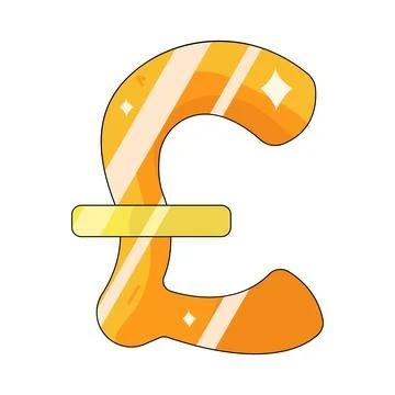 Illustration of pound symbol Stock Illustration