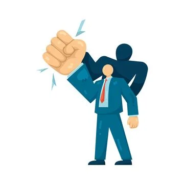 Illustration of Power abuse Ilustração Stock