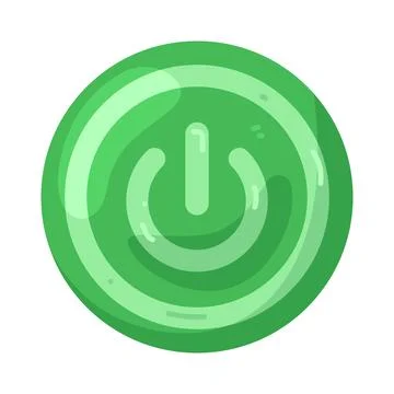 Illustration of power button Ilustração Stock