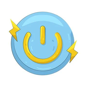 Illustration of power button Ilustración de archivo