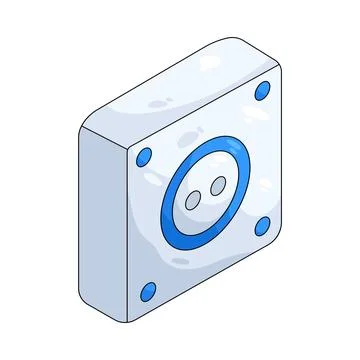 Illustration of power outlet Stock Illustration