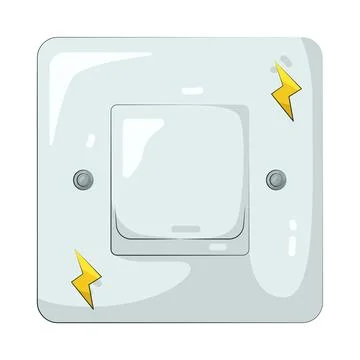 Illustration of power switch Ilustración de archivo