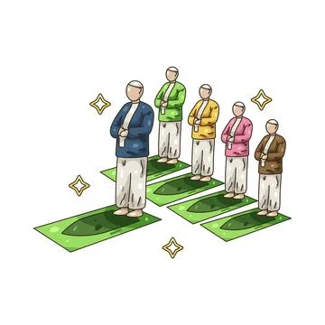 Illustration of Prayer Illustrazione stock