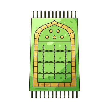 Illustration of prayer mat Stock Illustration