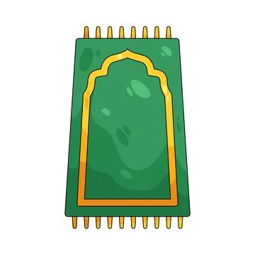 Illustration of prayer mat Stock Illustration