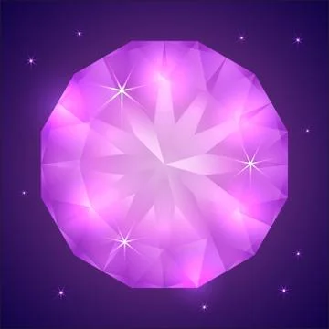 Illustration of precious gemstone Stock Illustration