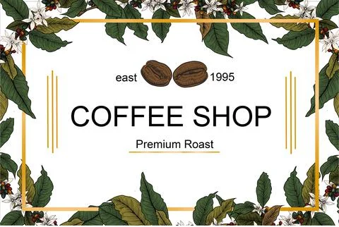Illustration of premium roast Stock Illustration