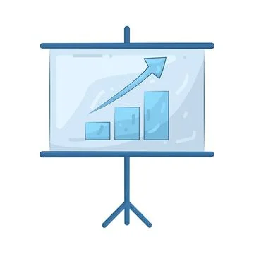 Illustration of presentation board Illustrazione stock