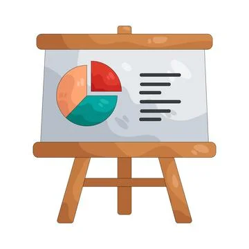 Illustration of presentation board Stock Illustration