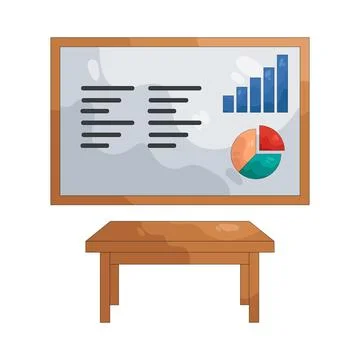 Illustration of presentation board イラスト素材