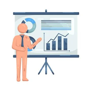 Illustration of presentation Stock-Illustration