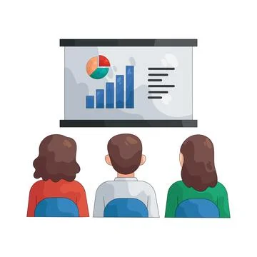 Illustration of presentation イラスト素材